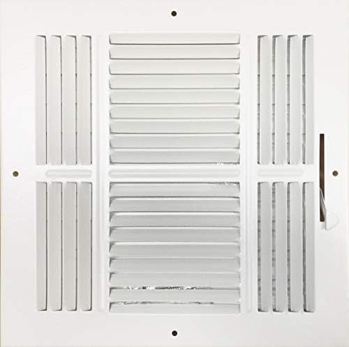 HBW 10 x 10 četveronožni čelični čelični strop / bočni zid Registar zraka - otvor za odzračivanje - stvarna