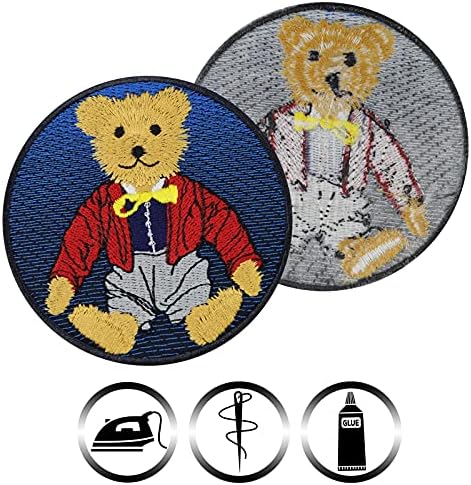 Teddy Bear Wive on Patch - šareno igračka glačala na zakrpama za djecu, djevojke, medvjediće ljubitelje