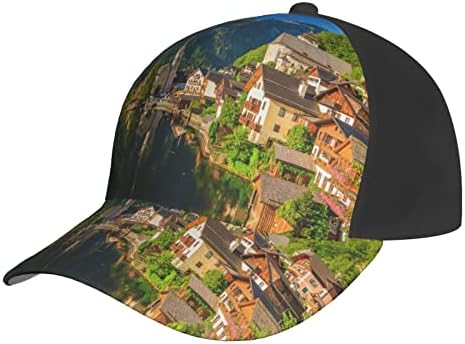 Village Scenic štampana bejzbol kapa, Podesiva Tata kapa, pogodna za trčanje po svim vremenskim uslovima