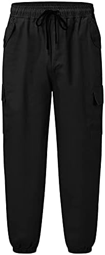 Ljetne radne trendi tanke baggy hlače, kaiševe začuvljene vrećama MAN Čvrsto podijeljeno FIT FALF-duljine