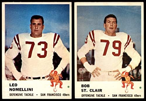 1961. Fleer San Francisco 49ers Team Set San Francisco 49ers VG / ex + 49ers