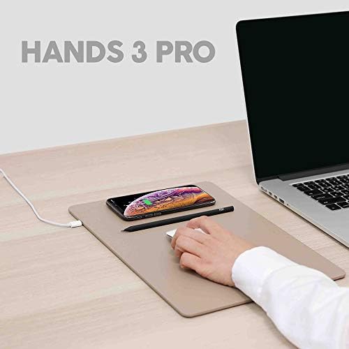 POUT-H3 PRO Qi podloga za miš za bežično punjenje za MacBook, Laptop i stol-punjenje iPhonea, Airpods, Samsung