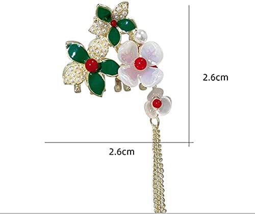 Bybycd kineski stil klip za kosu cvijeće mala ženska bareta kosa nakit nakit dama Hanfu Headdress Antikni