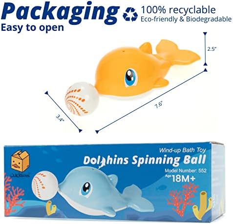Duckboxx XX Wind up Plivanje Dolfini Predenje kuglične igračke za djecu 18m +