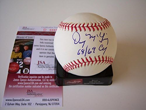 Denny McLain Detroit Tigers 68/69 CY JSA / COA potpisala MLB bejzbol - autogramirani bejzbol