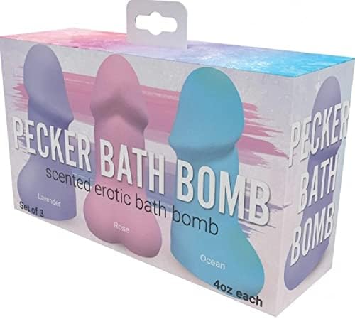 Pecker Bath Bomb 3 Pack mirisna lavanda ruža i ocean
