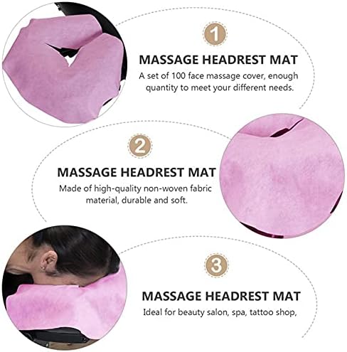 Zfazf 100 pakovanja jednokratne navlake za lice za masažu za masažu stola za masažu, navlake za površinske
