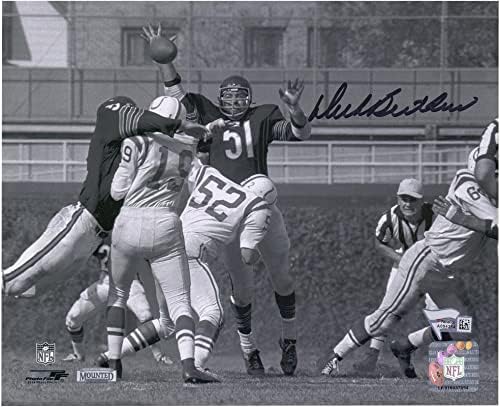 Dick Butkus Chicago Bears AUTOGREME 8 x 10 horizontalne slike swat plavom mastilom - autogramene NFL fotografije
