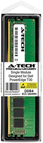 A-TECH 16GB ECC Neplaćena memorija za mini toranj Dell PowerEdge T30 - ECC UDIMM DDR4 2400MHZ PC4-19200