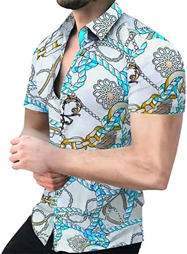 UBST 2022 nove muške majice, ljetni kratkih rukava s rukavima dolje majica Vintage grafički tiskani Havajski