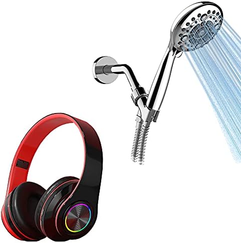 Ihao Premium bežične slušalice preko slušalica za uši mikrof, ručno tuš kabine s fleksibilnim metalnim crevom