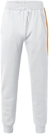 Fleece Joggers za muškarce muške proljeće i zimske hlače Boja koja odgovaraju ubode casual obrezane pantalone čipke