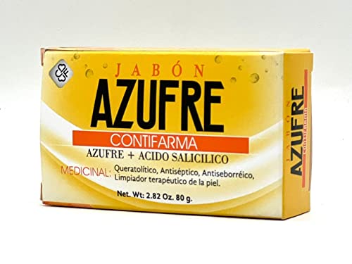 Contifarma AZUFRE + acido SALICILICO, jabon, tratamiento para el acne, sumporni sapun, za akne, sa salicilnom kiselinom, pakovanje od 1