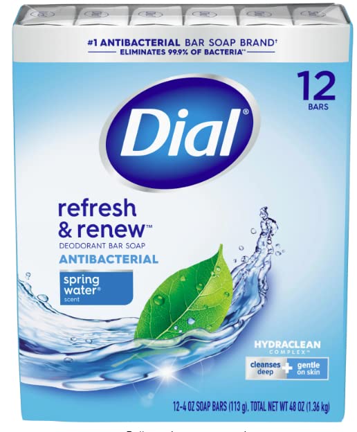 Dial Spring Water Antibakterijski Sapun Bar, 12 Tačaka