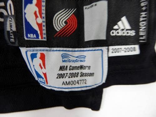 2007-08 Portland Trail Blazers JR Pinnos 6 Igra Polovni Black Jersey 50 DP30545 - NBA Igra koja se koristi