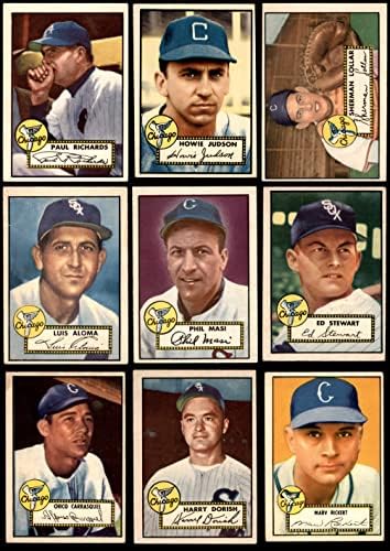 1952. Topps Chicago White Sox Team Set Chicago White Sox Vg / Ex White Sox