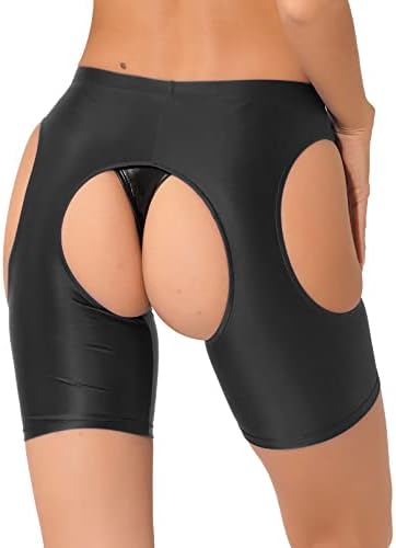 MSEMIS ženski sjajni šorc sa kompresijskim kratkim hlačama za bicikle trčanje bešavne hlače odbojke