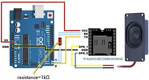 CQROBOT zvučnik 5 Watt 8 Ohm kompatibilan sa Arduino matičnom pločom, JST-PH2.0 sučelje. Idealan je za različite