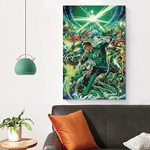 DSHUAI Green Lantern rat zelenih lampiona Poster platnena zidna umjetnička slika Kućni dekor HD poklon za