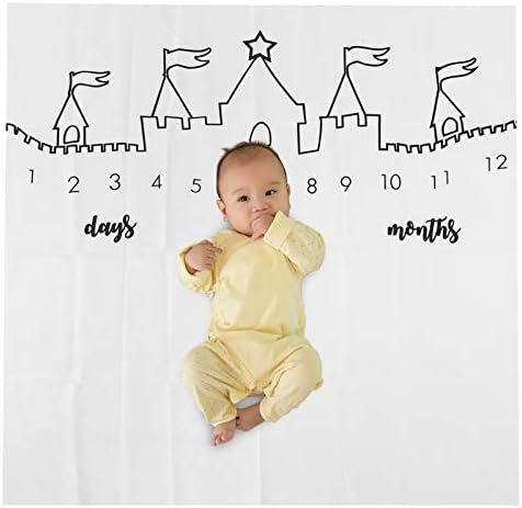 Vifemify Castle uzorak novorođenčadi Prop tkanina za dječji mjesec za bebe Rekordno zapise Pozadina Tkanina