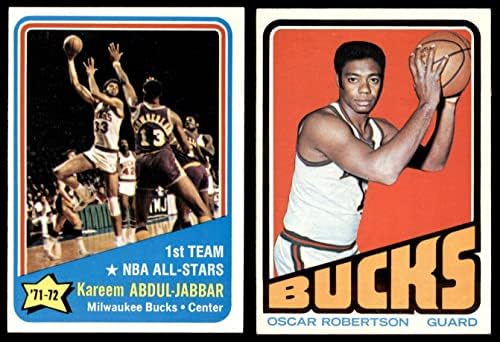 1972-73 Topps Milwaukee Bucks Team Set Milwaukee Bucks Ex / MT + Bucks