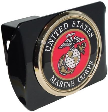 Američki Marinski korpus USMC crna sa pozlaćenim USMC pečatom amblem metalni poklopac za prikolicu odgovara