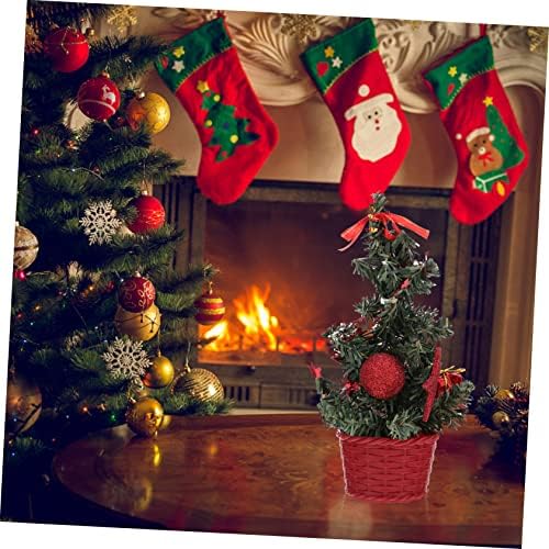 Doitool Božićne stablo ukrasi Božićne stabla božićna stabla Mini umjetno božićno stablo Mini stablo Desktop