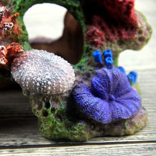 Saim Polyresin koralni ukrasi, akvarijum koralni akvarijum kamenje veštački Koraljni dekor ukrasi ljuske