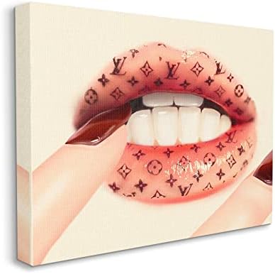 Stupell Industries modna ikona usne nokat Bite Glam uzorak, dizajn ziwei Li