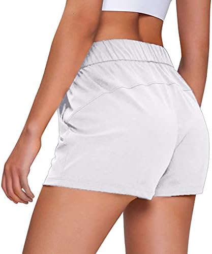 Mikey Store ženske bermuda kratke hlače Atletski znoj hodanja Aktivni trenerke Comfy Travel Casual Hotsas sa džepovima Bijela
