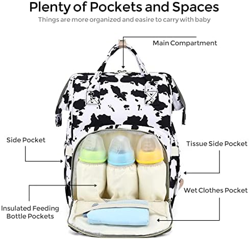 Naohshp ruksak za torbu za pelenu za mama tata, torbe za mjerenje matice ruka pelena sa trakama kolica