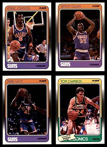 1988-89 Fleer Phoenix Suns Team Set Phoenix Suns Nm / Mt Suns