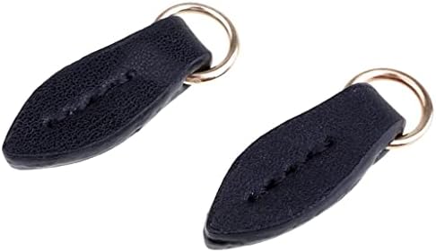 Deevoka listovni oblik kože zipper DIY novčaničke torbe za zamjenu, crna