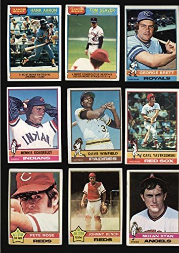 1976 TOPPS Baseball kompletan set 660 kartica VG / bivši uvjet