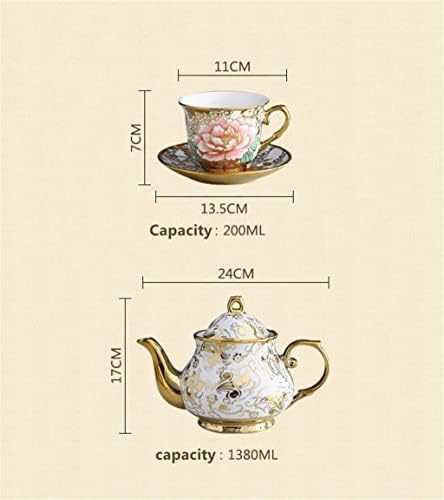 LDCHNH Europska kostna Kina Pot kafe kafe kofer Kašilica Postavite keramički šalica Porculanska čajna čaša