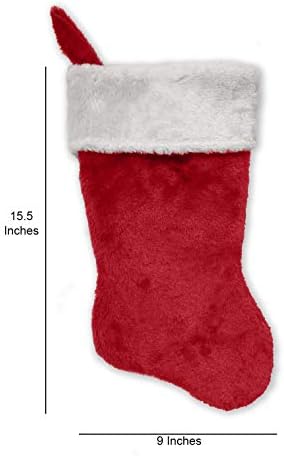 Monogramirani me vezeni početni božićni čarapa, crveno-bijelo plišanje, početni x