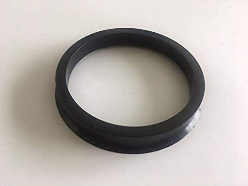 NB-AERO 4PC Crna polikarbonska hulja 76mm do 54.1mm | Hubcentric Center Ring 54.1mm do 76 mm za mnoge Toyota