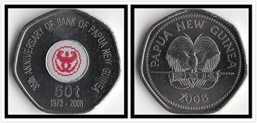 Oceanija Nova Papua Nova Gvineja 50 igračka komemorativna kovanica 2008 izdanje strana kovanice