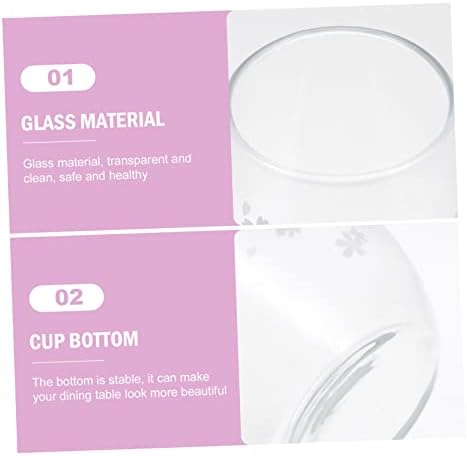 Bestsporble 1pc COLJA STAKLO ČUVANJE Kućne čaše za staklene čaše za čiste staklene čaše za hlađenje japanskog