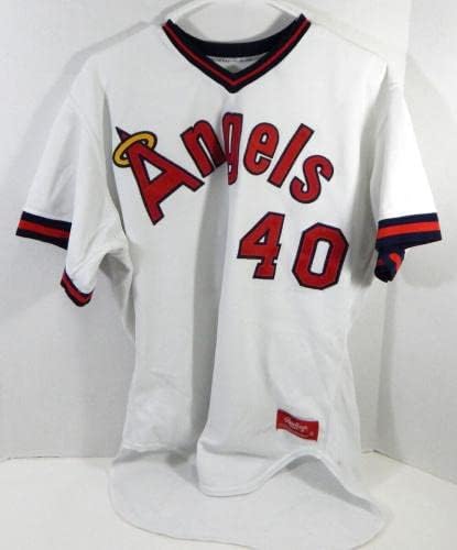 1986 Salem Angels # 40 Igra Polovni bijeli dres 48 DP24807 - Igra Polovni MLB dresovi