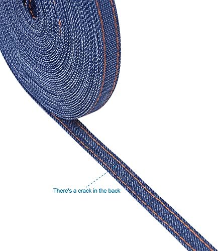 Pandahall 10.93 Yard Stitch Traper Ripbon 0,39 inča morske plave traperice Tkanina Tkanina Traka za šivanje