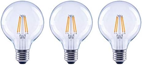 EcoSmart 40-Watt ekvivalent G25 Globus zatamnjiva energija zvijezda prozirnog stakla Filament Vintage Stil LED sijalica Daylight