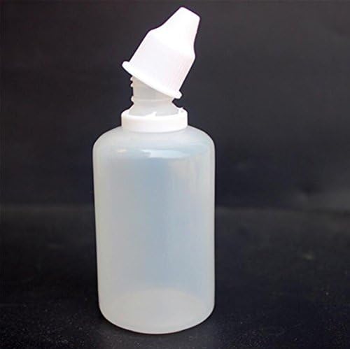 10pcs Bijela plastična puštanja praznih pad boca za oči tekućine zadivljujuće kopčevice za pakiranje spremnika