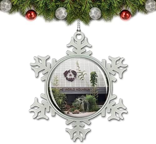 Umsufa Texas Dallas Aquarium SAD Božić Ornament Tree privjesak ukras Kristal Metal suvenir poklon
