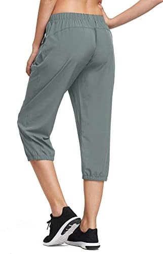 Baleaf ženske lagane kratke hlače za planinarenje trčanje kapri hlače Brzi suhi upf 50+ džepovi sa zatvaračem