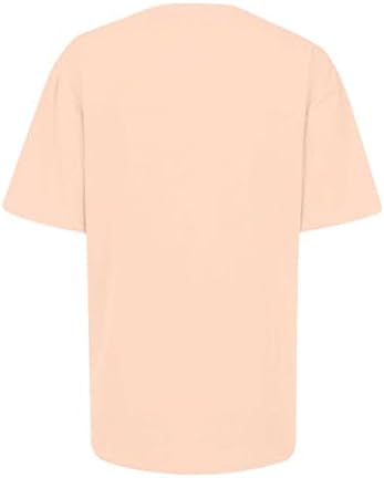 St. Patricks Dan Heff Clover tiskane košulje za žene o vratu kratkih rukava majica odjeću za odmor za odmor