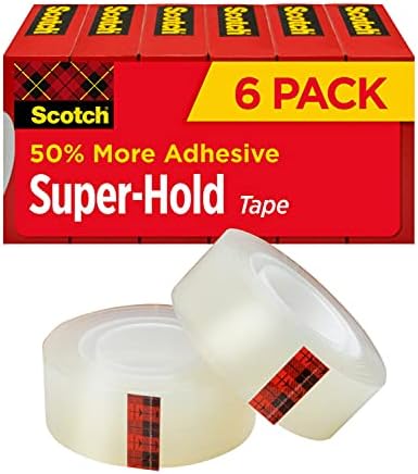 Škotch Super-Hold TAPE, 6 rola, prozirna završna obrada, 50% više ljepilo, pouzdani favorit, 3/4 x 1000