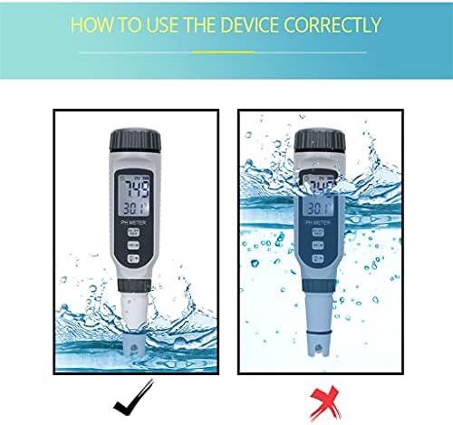 Xjjzs Professional olovka PH merač PH Prijenosni pH Tester za kvalitet vode Acidometar za akvarij Acidimetar