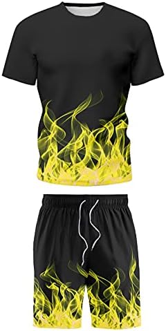 XXBR muški sportski setovi, ljeto 3D inkjet fitnes majice i kratke hlače 2 komada set trenerke za muške