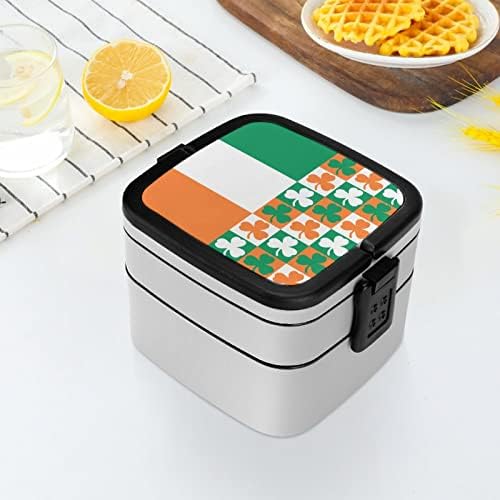 Irska zastava Shamrock Clover Funny All u jednom bento kutiju za ručak sa kašikom za putnički posao izletišta